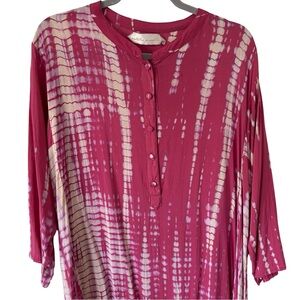 Natalie Martin BoHo Tie Dye Maxi Dress Size Large Price Cut Small Flaws
